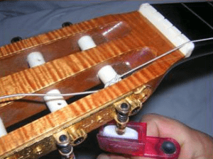 Classical Guitar Bass Strings Installation 4