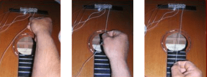 Classical Guitar Bass Strings Installation 1