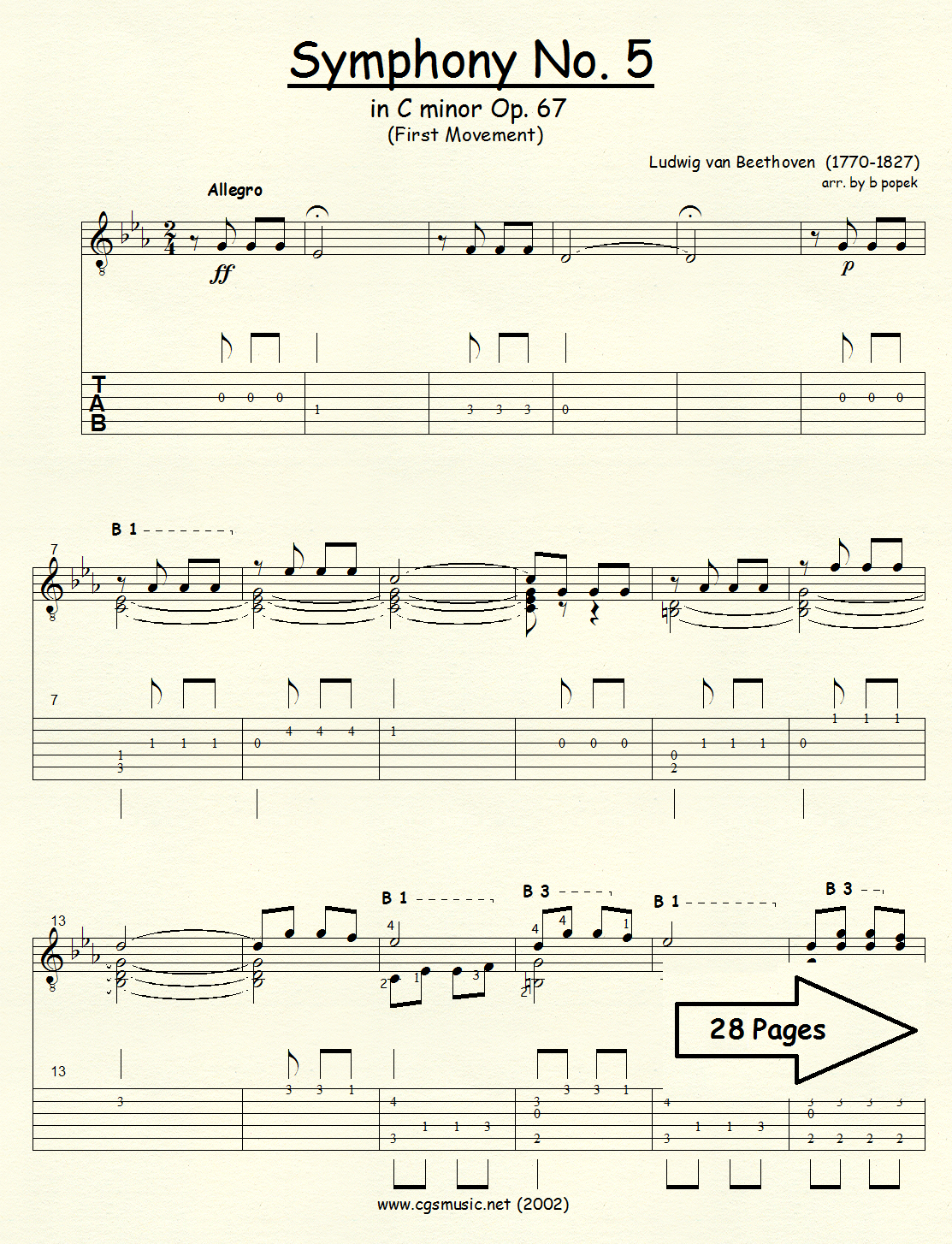 Symphony # 5 in C minor by Beethoven preview