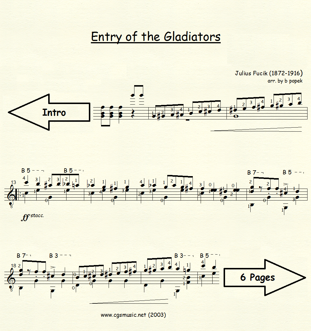 Entry of the Gladiators preview