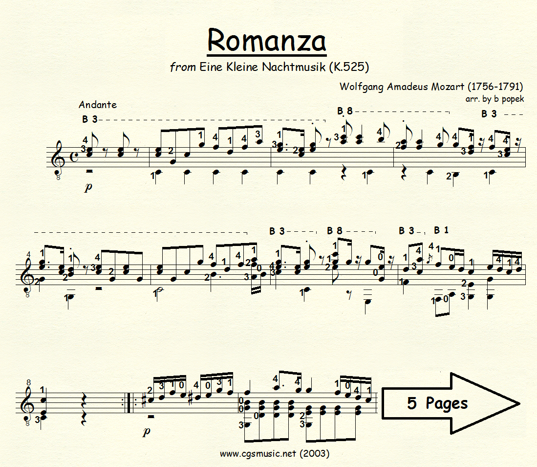 Romanza from Eine Kleine Nachtmusik preview