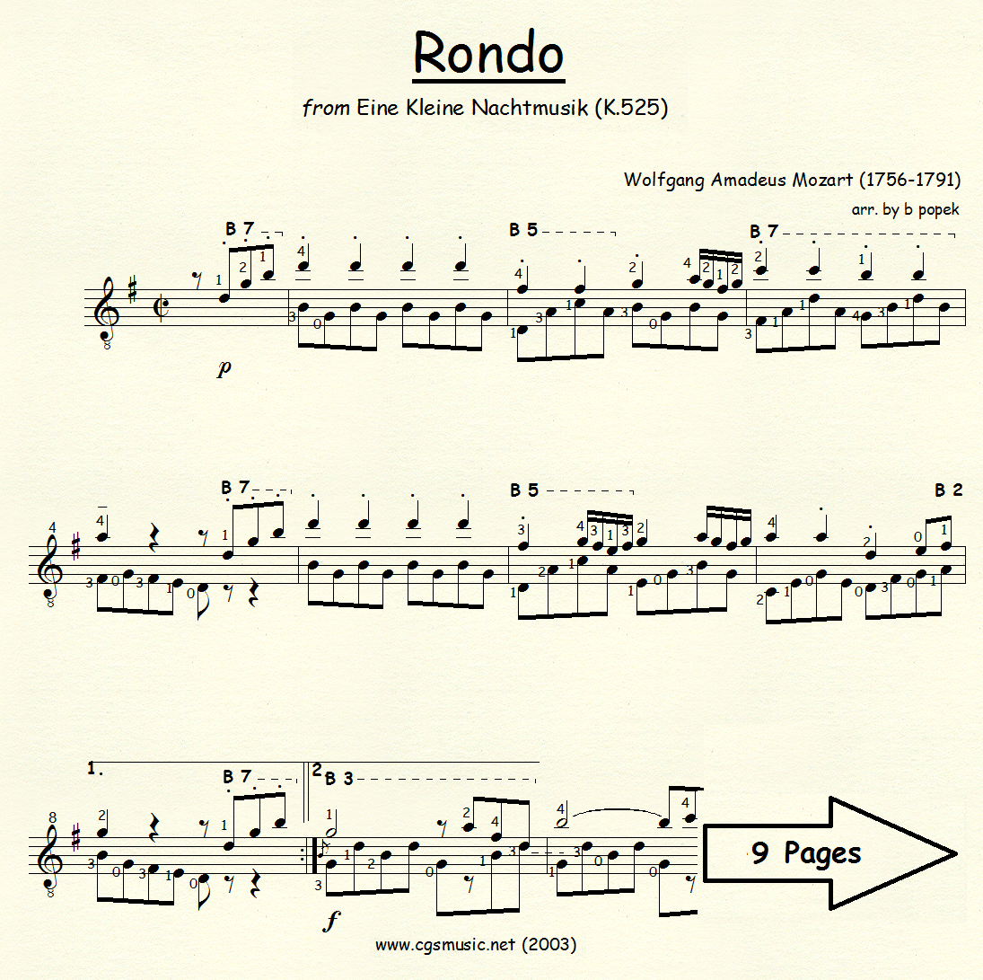 Rondo from Eine Kleine Nachtmusik preview