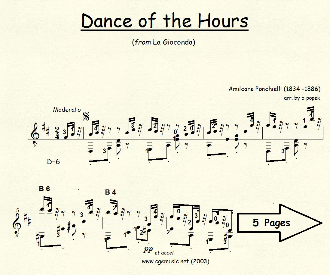 Dance of the Hours by Ponchielli preview
