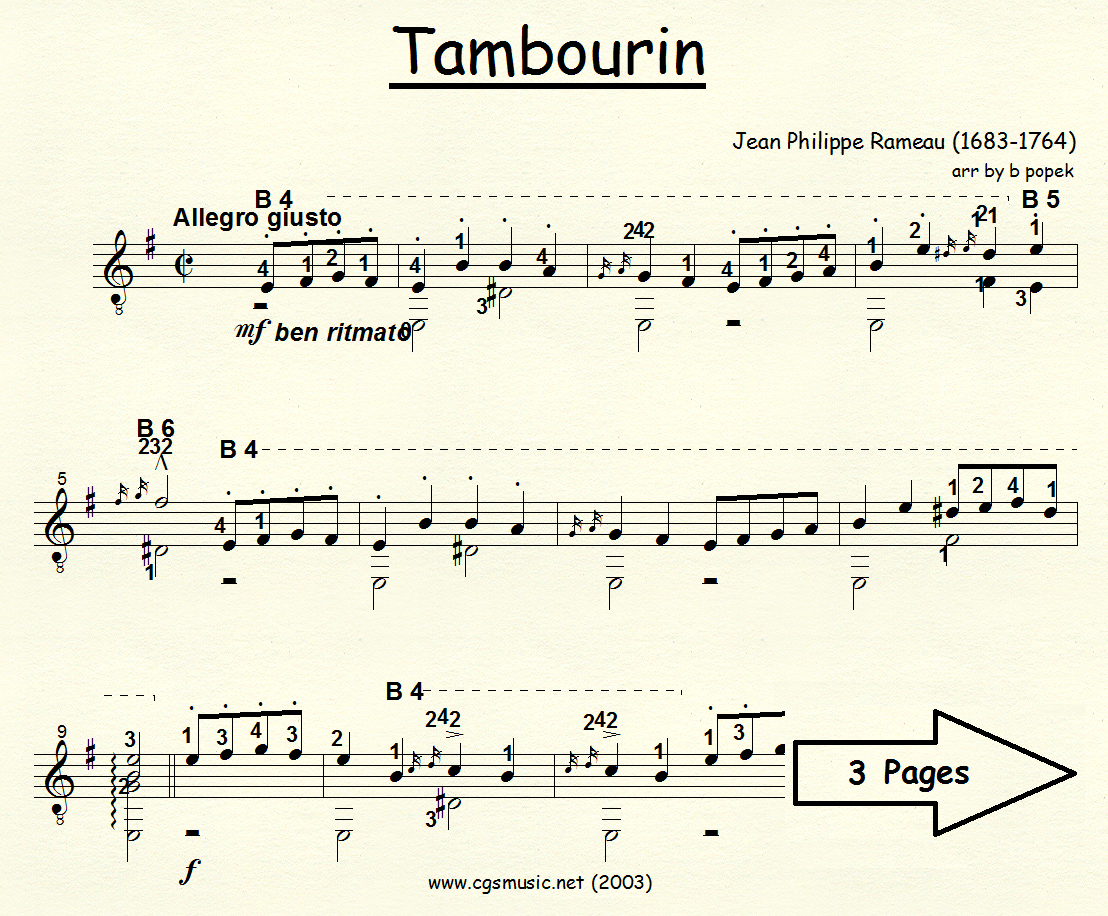 Tambourin preview