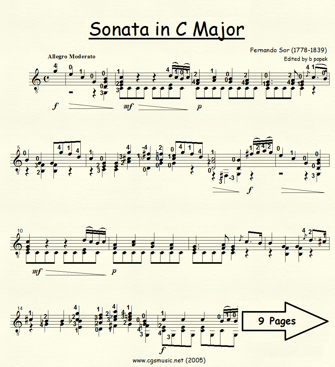 Sonata in C Major preview