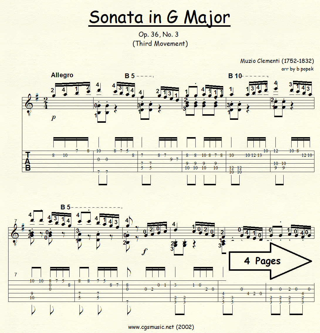 Sonata in G Major preview