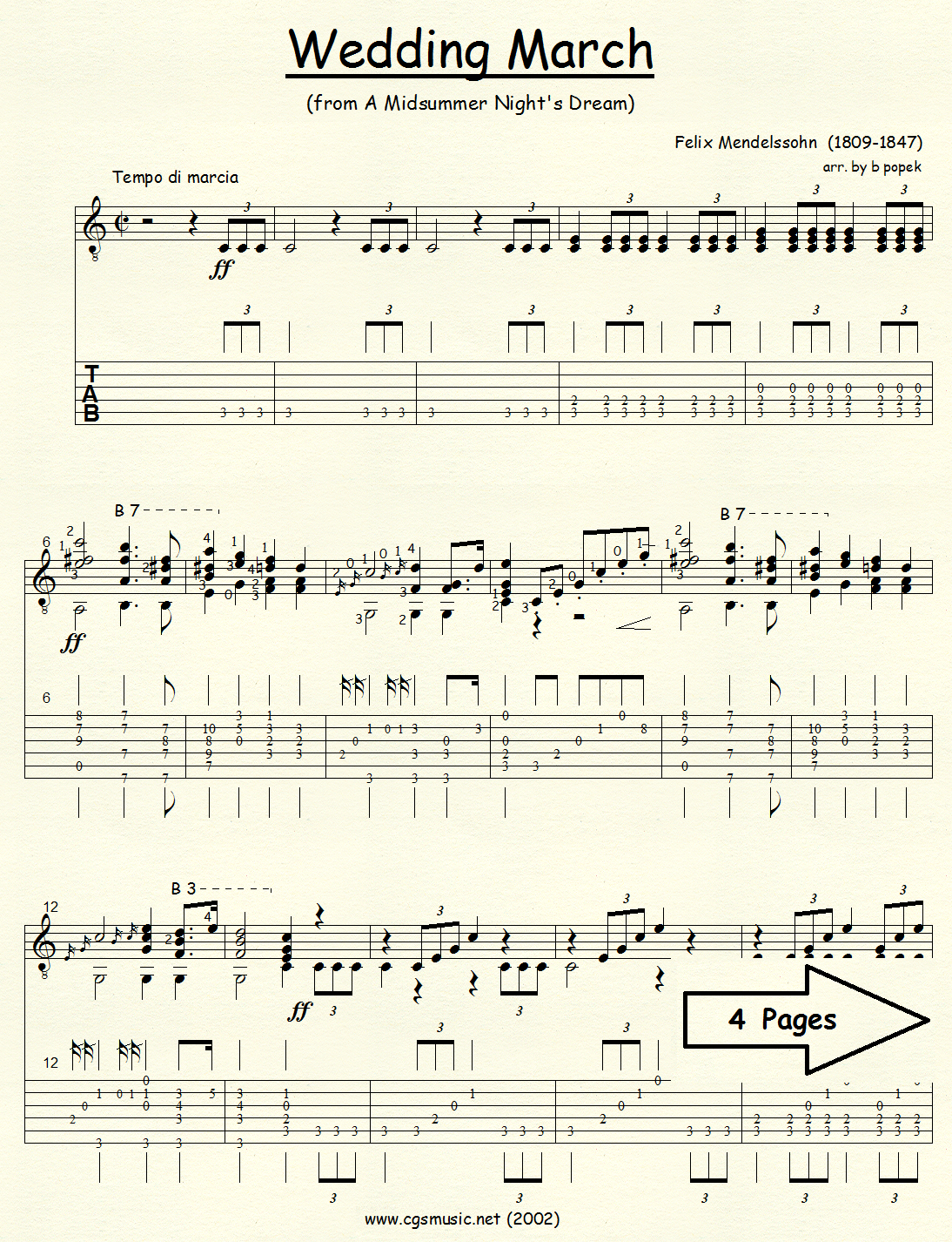 Wedding March from A Midsummer Night's Dream preview