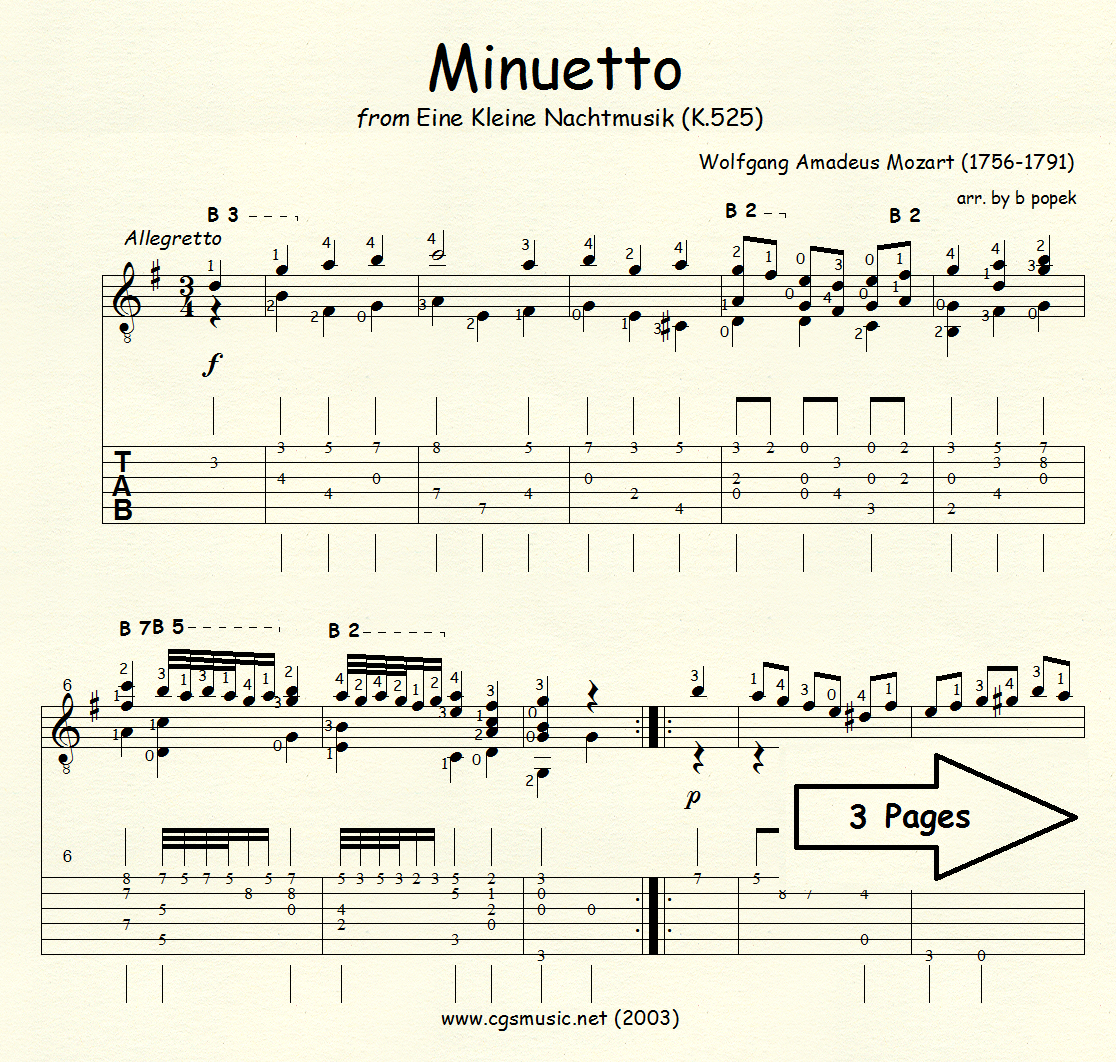 Minuetto from Eine Kleine Nachtmusik preview