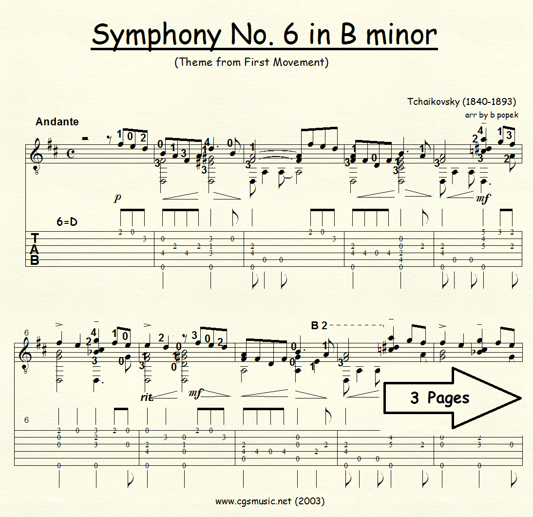 Symphony #6 in B minor preview