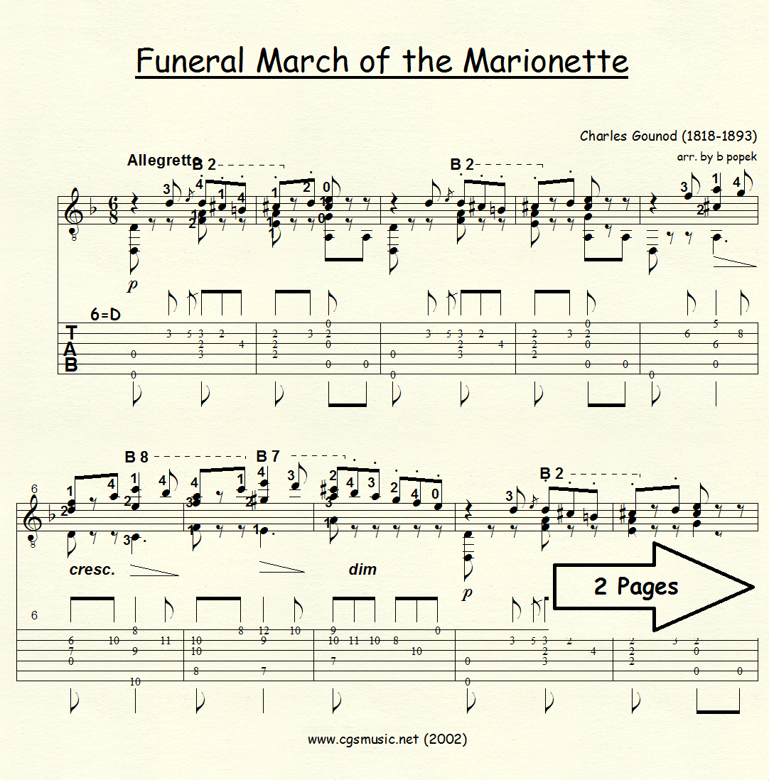 Funeral March Of The Marionette Cgsmusic